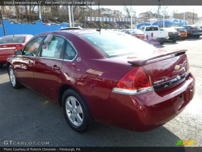 Red Jewel Tintcoat / Neutral Beige 2008 Chevrolet Impala LT