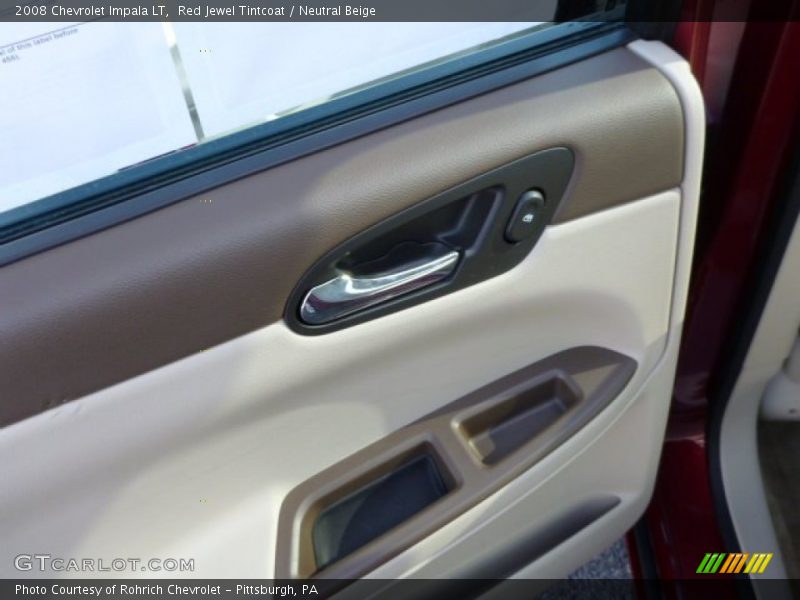 Red Jewel Tintcoat / Neutral Beige 2008 Chevrolet Impala LT
