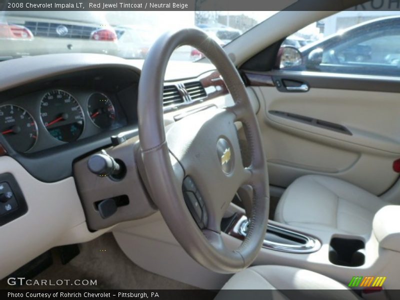 Red Jewel Tintcoat / Neutral Beige 2008 Chevrolet Impala LT