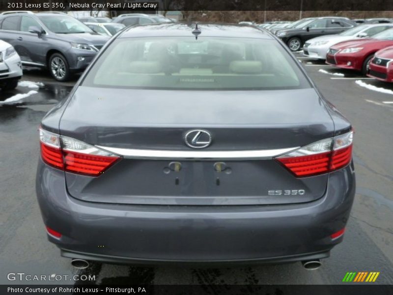 Nebula Gray Pearl / Light Gray 2013 Lexus ES 350