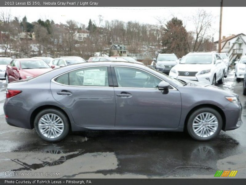 Nebula Gray Pearl / Light Gray 2013 Lexus ES 350