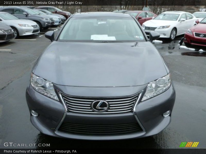 Nebula Gray Pearl / Light Gray 2013 Lexus ES 350