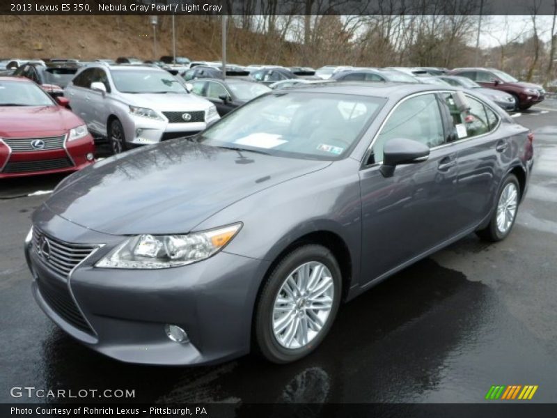 Nebula Gray Pearl / Light Gray 2013 Lexus ES 350