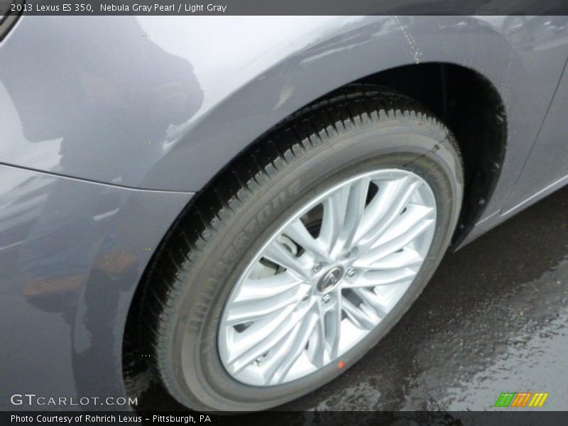 Nebula Gray Pearl / Light Gray 2013 Lexus ES 350