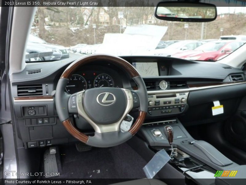 Nebula Gray Pearl / Light Gray 2013 Lexus ES 350