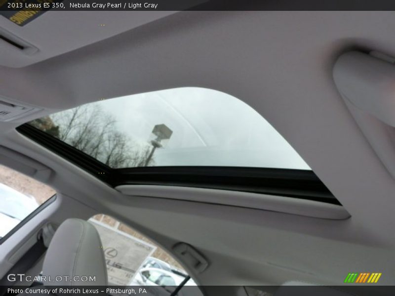 Nebula Gray Pearl / Light Gray 2013 Lexus ES 350