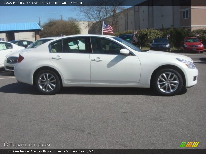 Moonlight White / Wheat 2009 Infiniti G 37 x Sedan