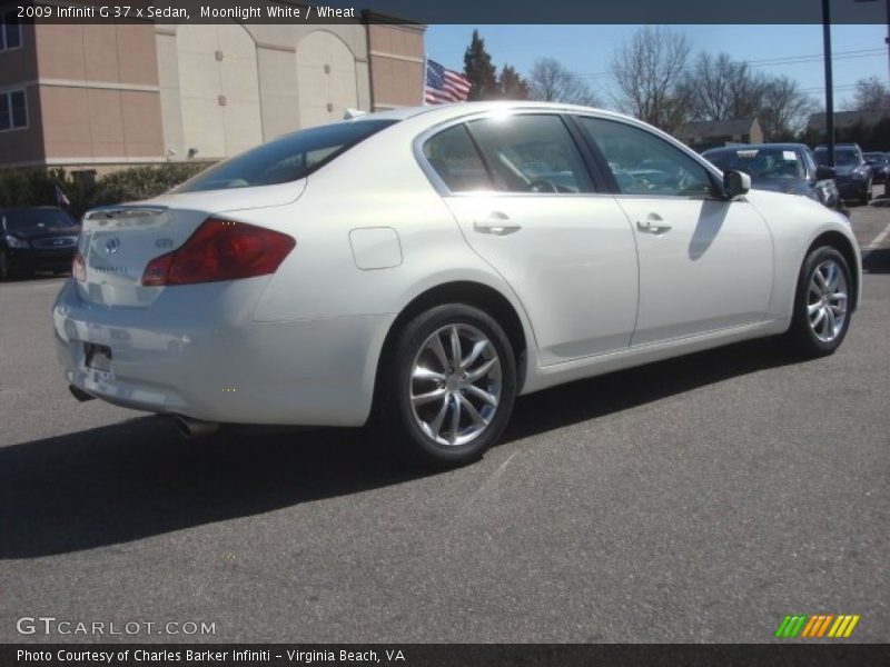 Moonlight White / Wheat 2009 Infiniti G 37 x Sedan