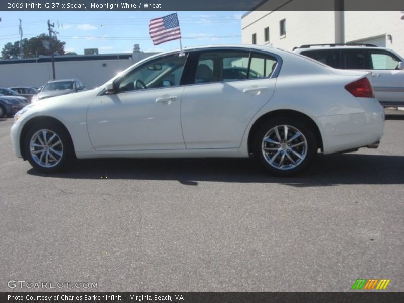 Moonlight White / Wheat 2009 Infiniti G 37 x Sedan