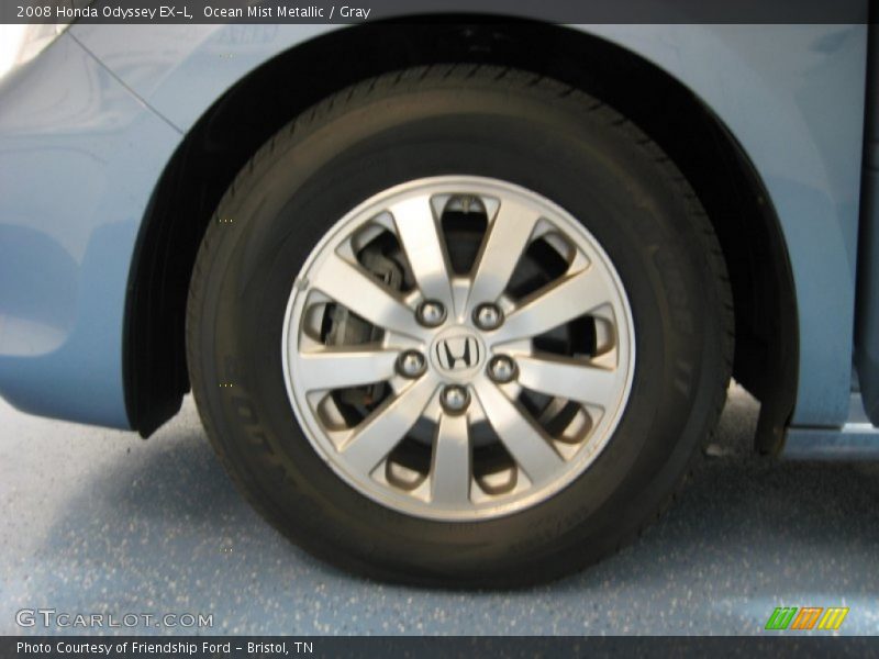 Ocean Mist Metallic / Gray 2008 Honda Odyssey EX-L