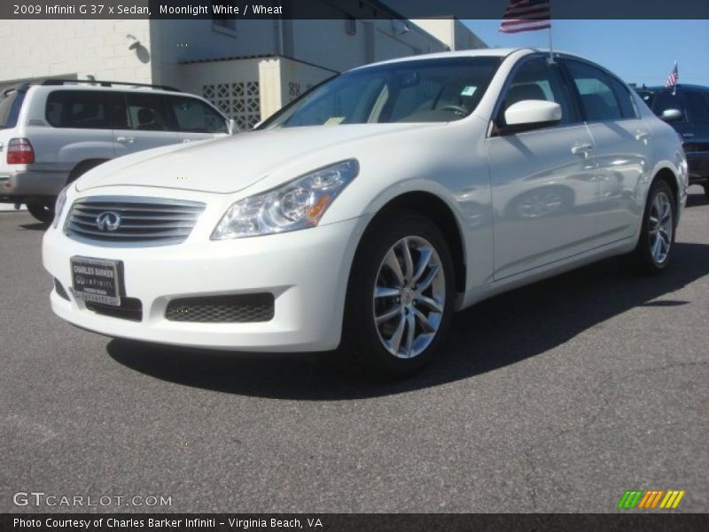 Moonlight White / Wheat 2009 Infiniti G 37 x Sedan