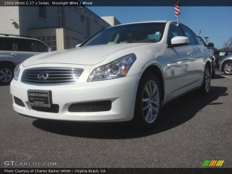 Moonlight White / Wheat 2009 Infiniti G 37 x Sedan
