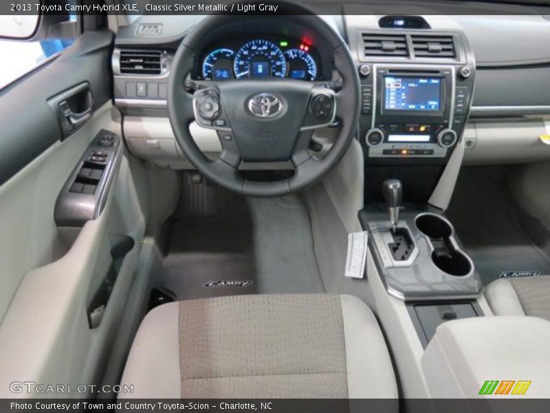 Classic Silver Metallic / Light Gray 2013 Toyota Camry Hybrid XLE