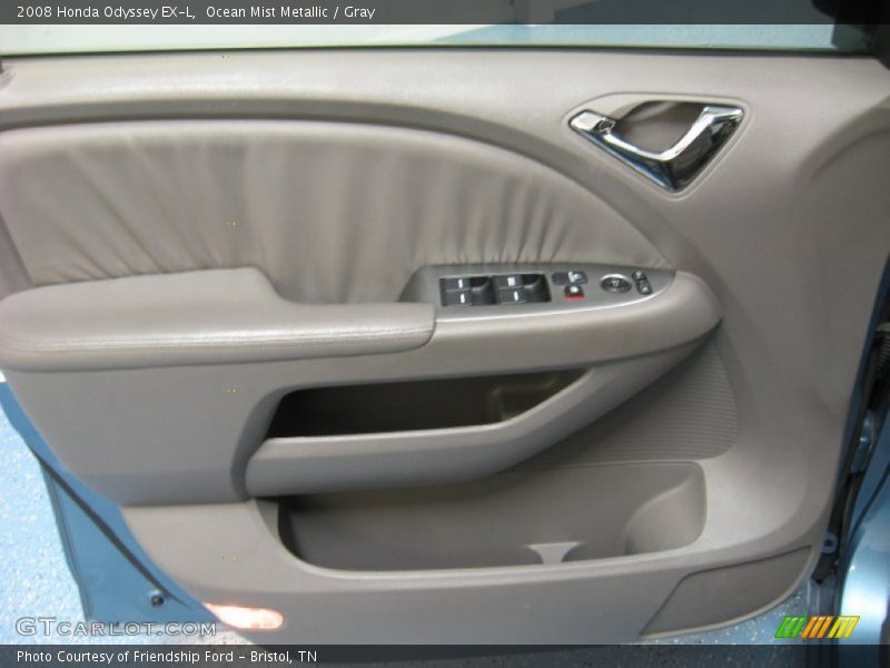 Ocean Mist Metallic / Gray 2008 Honda Odyssey EX-L