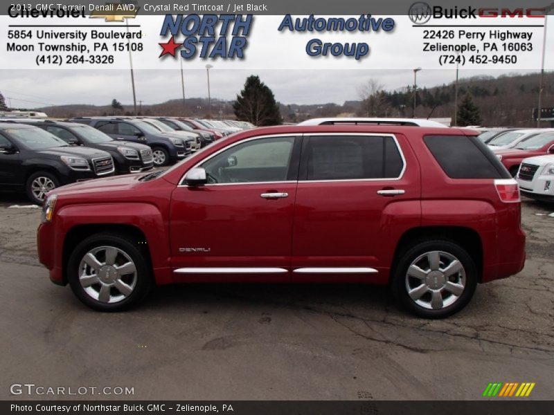 Crystal Red Tintcoat / Jet Black 2013 GMC Terrain Denali AWD