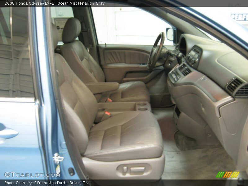 Ocean Mist Metallic / Gray 2008 Honda Odyssey EX-L