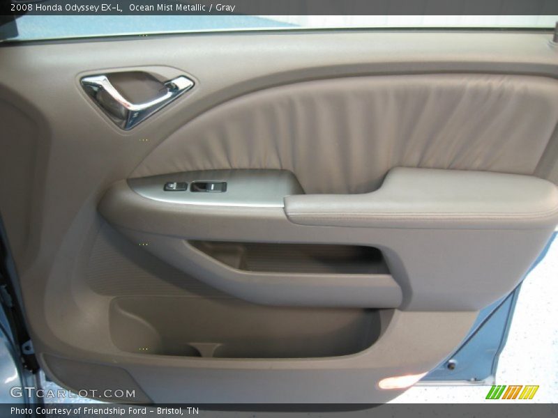 Ocean Mist Metallic / Gray 2008 Honda Odyssey EX-L