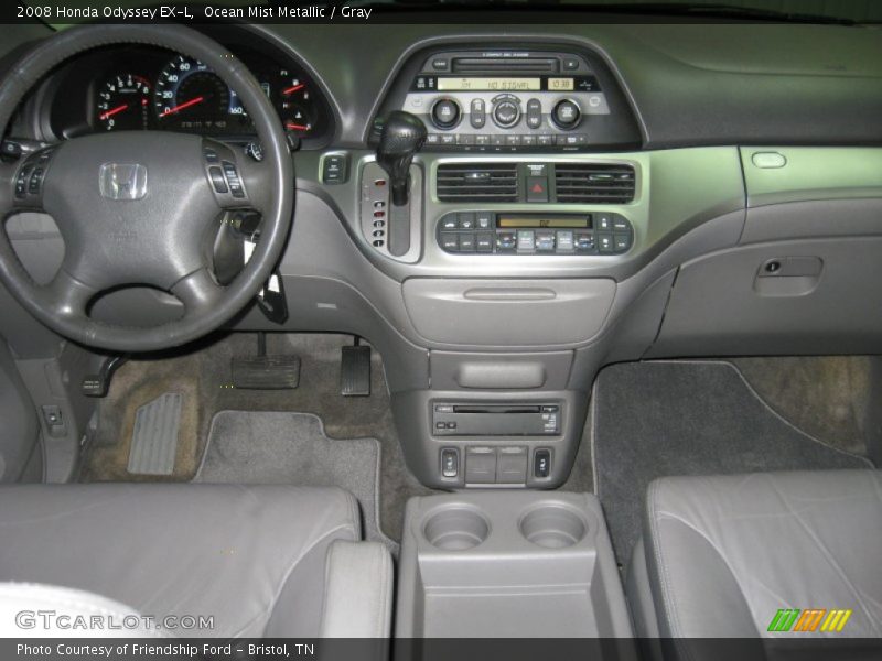 Ocean Mist Metallic / Gray 2008 Honda Odyssey EX-L