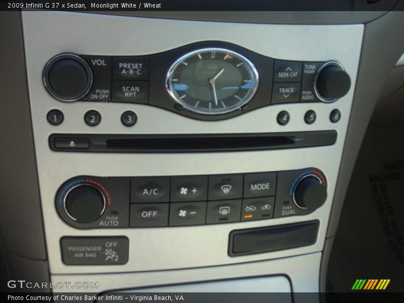Moonlight White / Wheat 2009 Infiniti G 37 x Sedan