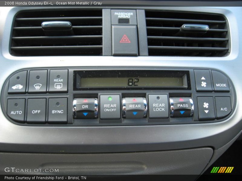 Ocean Mist Metallic / Gray 2008 Honda Odyssey EX-L