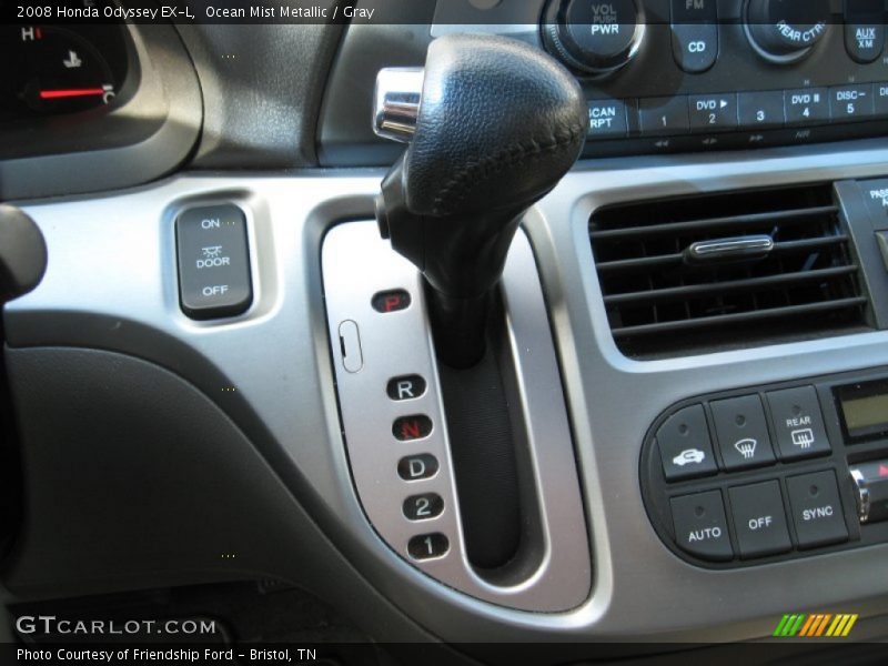 Ocean Mist Metallic / Gray 2008 Honda Odyssey EX-L
