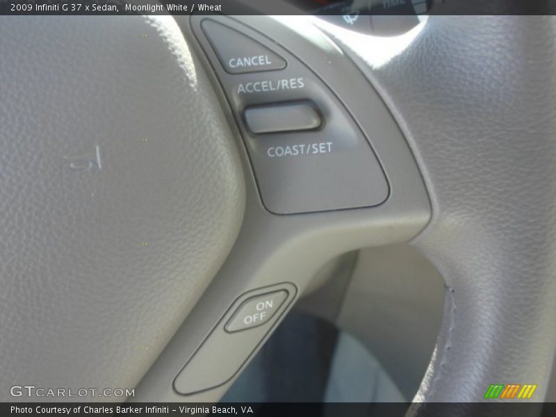 Moonlight White / Wheat 2009 Infiniti G 37 x Sedan