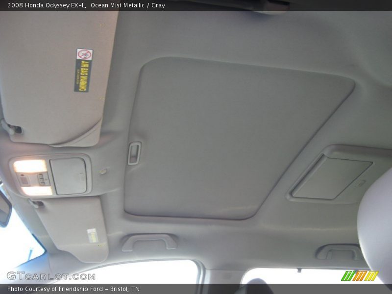 Ocean Mist Metallic / Gray 2008 Honda Odyssey EX-L