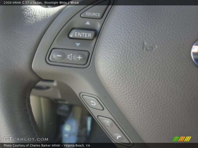 Moonlight White / Wheat 2009 Infiniti G 37 x Sedan