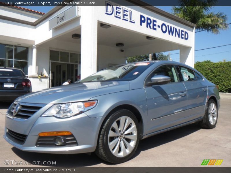Iron Grey Metallic / Black 2010 Volkswagen CC Sport