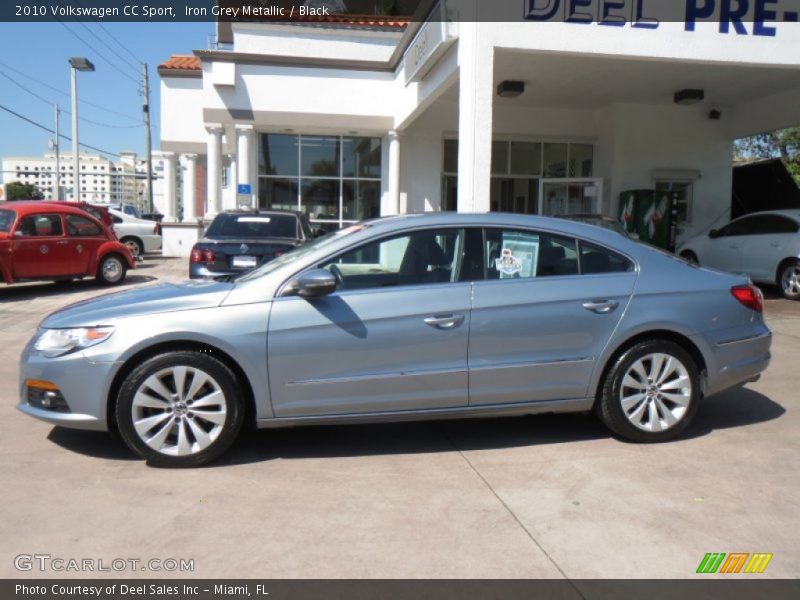 Iron Grey Metallic / Black 2010 Volkswagen CC Sport