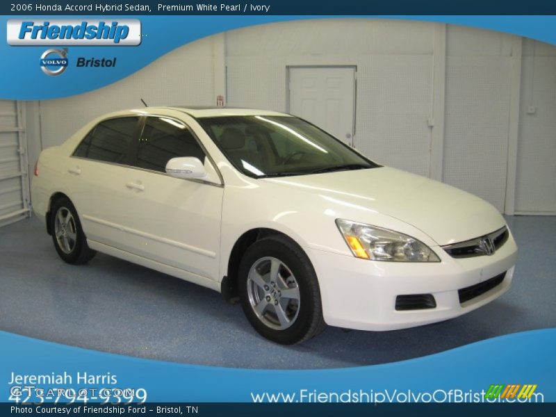 Premium White Pearl / Ivory 2006 Honda Accord Hybrid Sedan