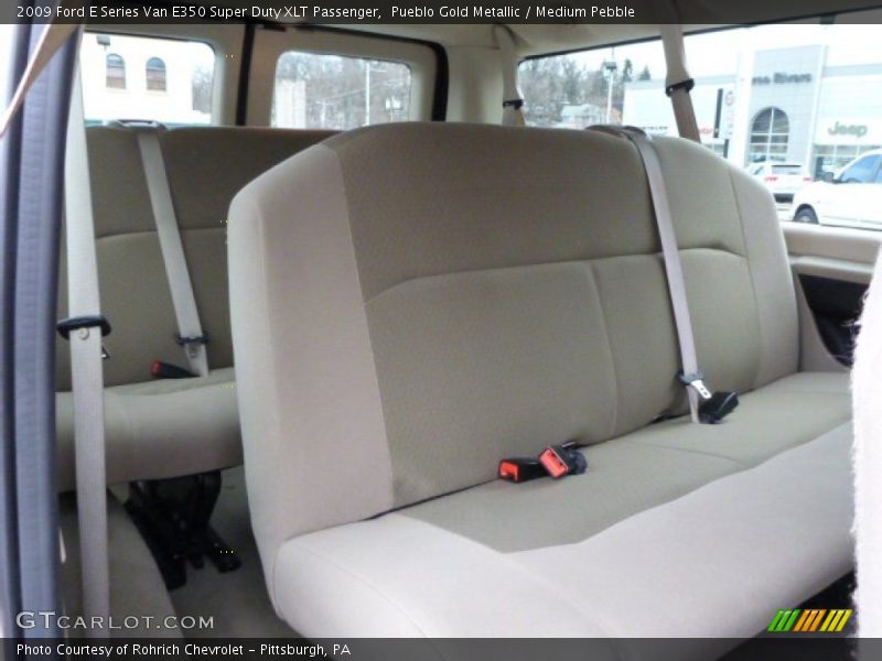 Pueblo Gold Metallic / Medium Pebble 2009 Ford E Series Van E350 Super Duty XLT Passenger