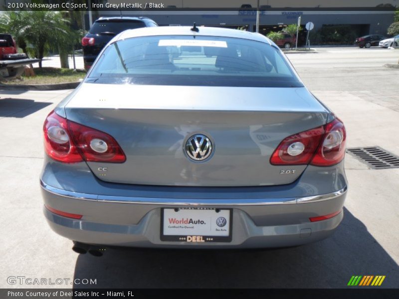Iron Grey Metallic / Black 2010 Volkswagen CC Sport