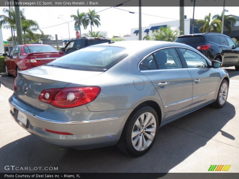 Iron Grey Metallic / Black 2010 Volkswagen CC Sport