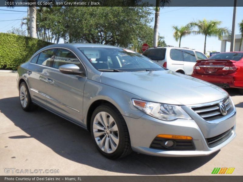 Iron Grey Metallic / Black 2010 Volkswagen CC Sport