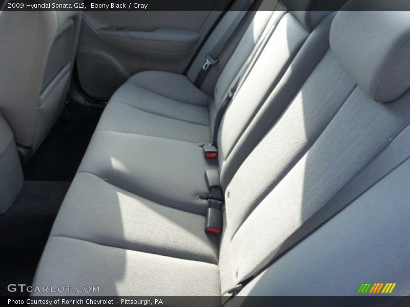 Ebony Black / Gray 2009 Hyundai Sonata GLS