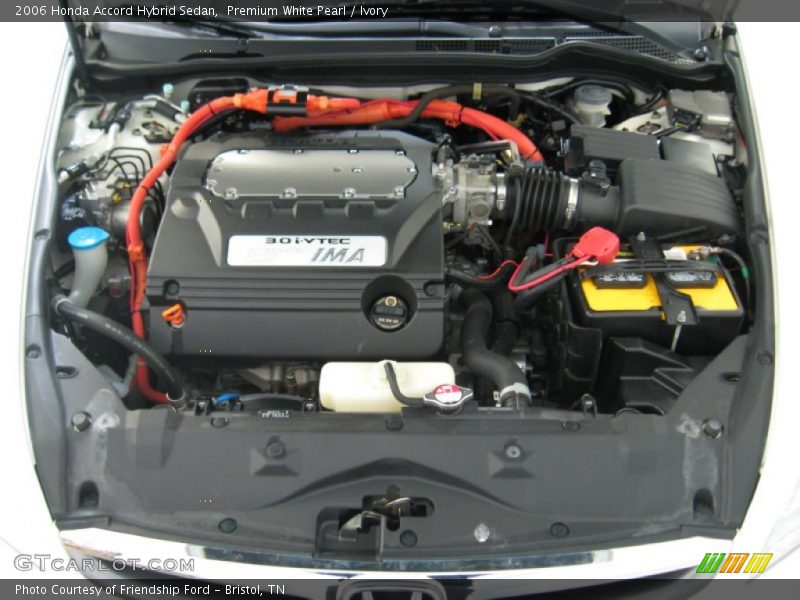  2006 Accord Hybrid Sedan Engine - 3.0 liter SOHC 24-Valve VTEC IMA V6 Gasoline/Electric Hybrid