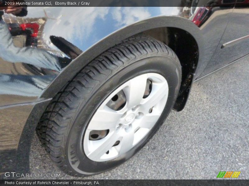 Ebony Black / Gray 2009 Hyundai Sonata GLS