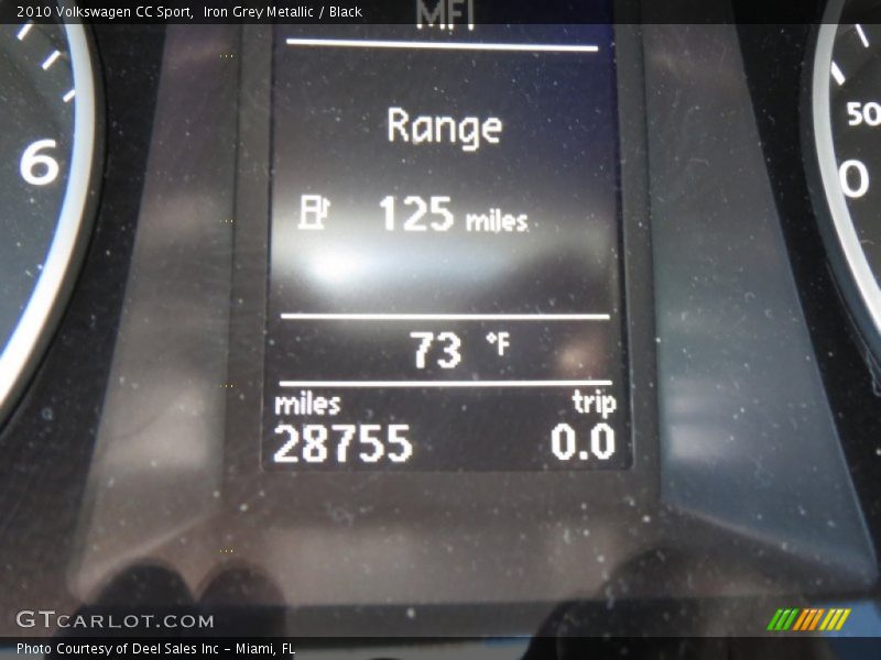 Iron Grey Metallic / Black 2010 Volkswagen CC Sport