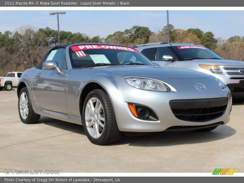 Front 3/4 View of 2011 MX-5 Miata Sport Roadster