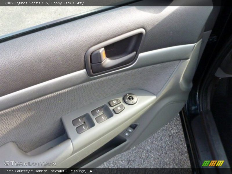 Ebony Black / Gray 2009 Hyundai Sonata GLS
