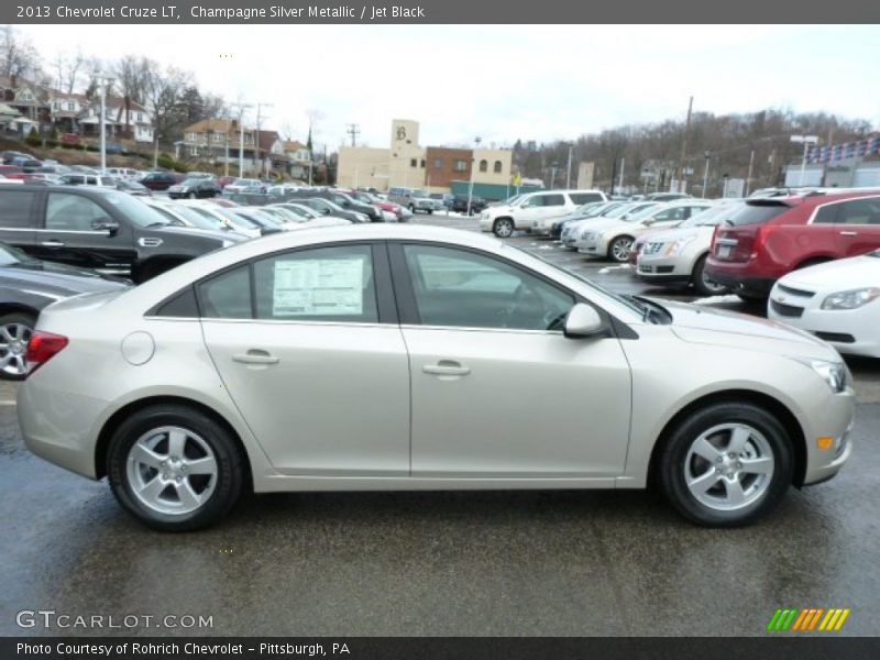 Champagne Silver Metallic / Jet Black 2013 Chevrolet Cruze LT