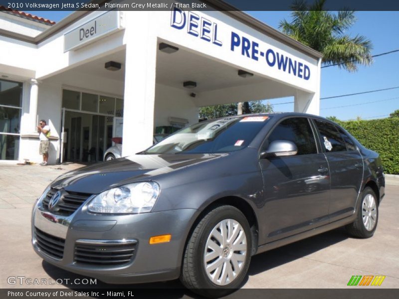 Platinum Grey Metallic / Titan Black 2010 Volkswagen Jetta S Sedan