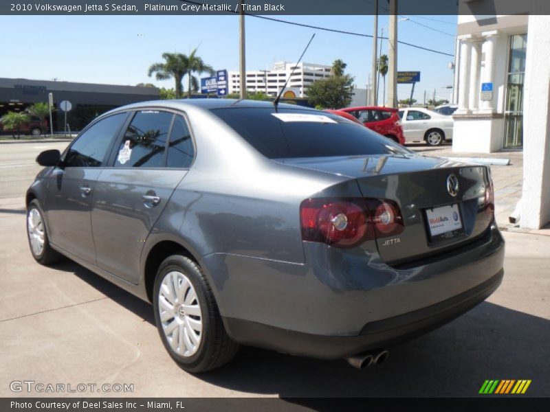 Platinum Grey Metallic / Titan Black 2010 Volkswagen Jetta S Sedan