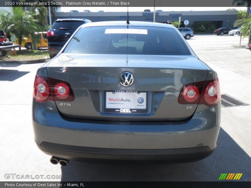 Platinum Grey Metallic / Titan Black 2010 Volkswagen Jetta S Sedan