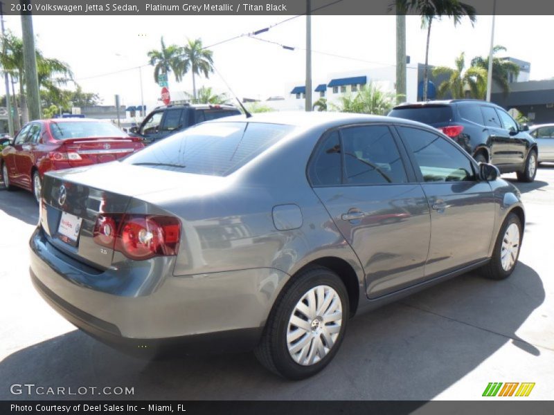 Platinum Grey Metallic / Titan Black 2010 Volkswagen Jetta S Sedan
