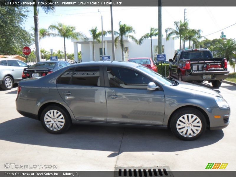 Platinum Grey Metallic / Titan Black 2010 Volkswagen Jetta S Sedan