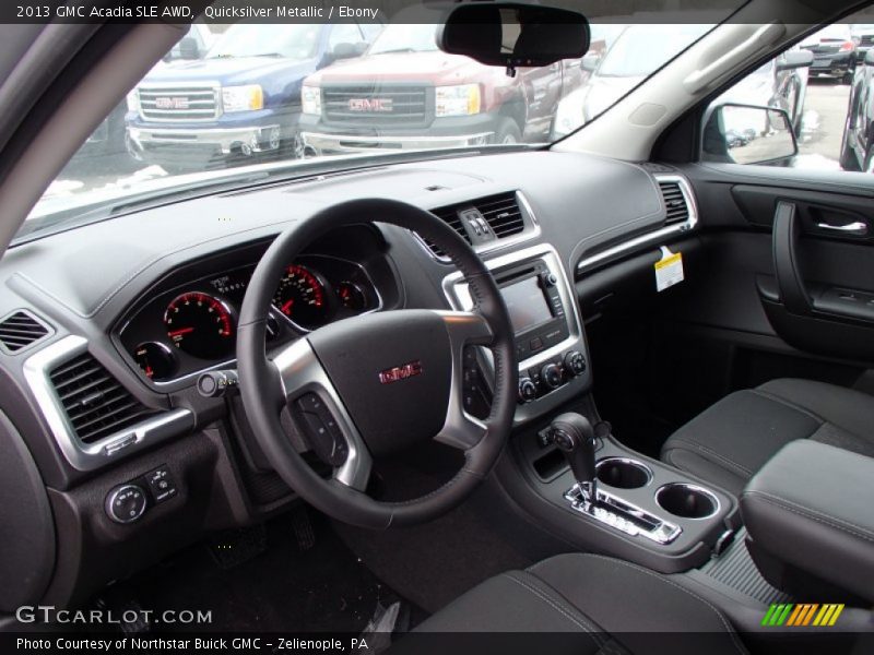 Quicksilver Metallic / Ebony 2013 GMC Acadia SLE AWD