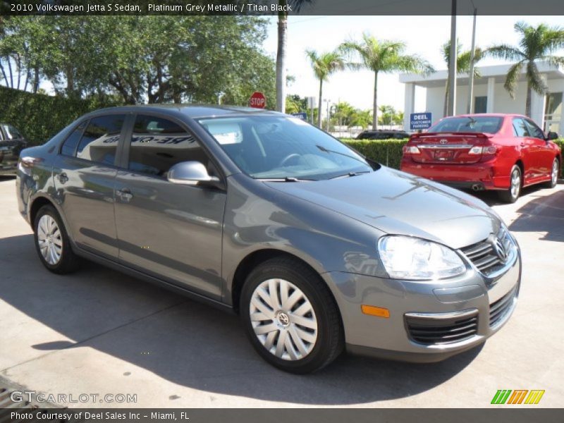 Platinum Grey Metallic / Titan Black 2010 Volkswagen Jetta S Sedan