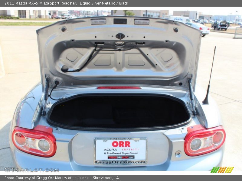 Liquid Silver Metallic / Black 2011 Mazda MX-5 Miata Sport Roadster
